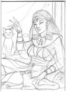 Goddess Bastet by Amy Anderson